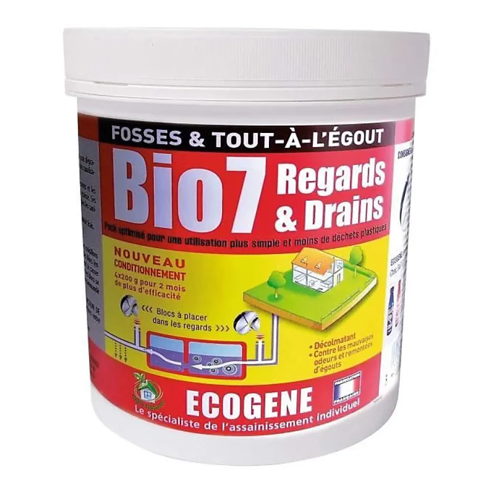 ECOGENE Bio 7 regard et drain - 4x200 g