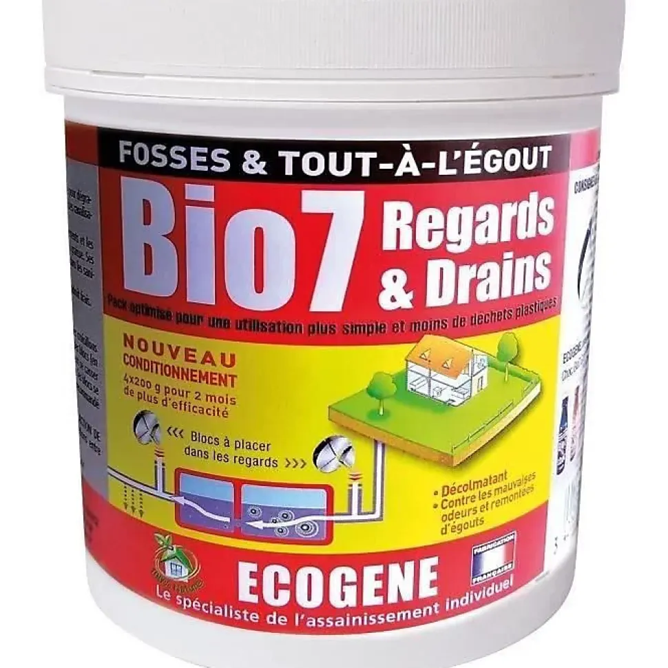 ECOGENE Bio 7 regard et drain - 4x200 g