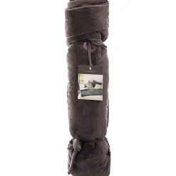 Edredon en Velours "Sonia" 80 x 180 cm Atmosphéra - Gris