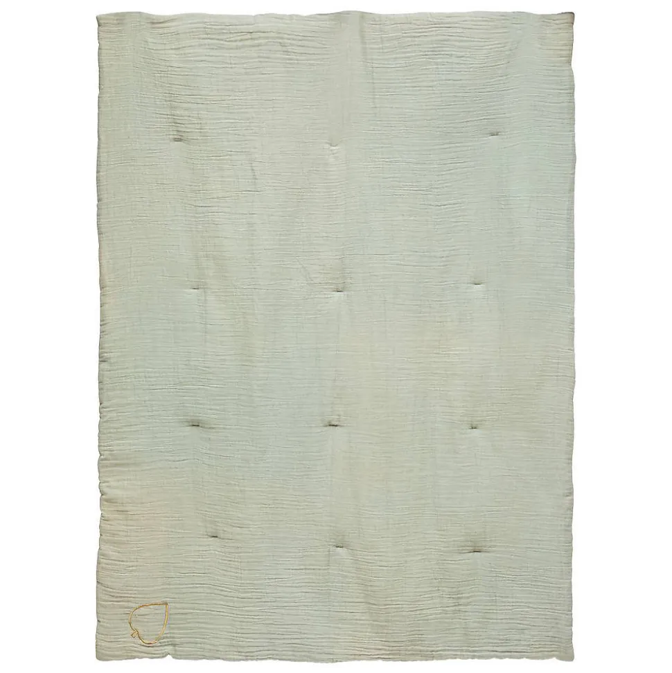 Edredon "Lili" en gaze de coton 100x140cm blanc - Atmosphera