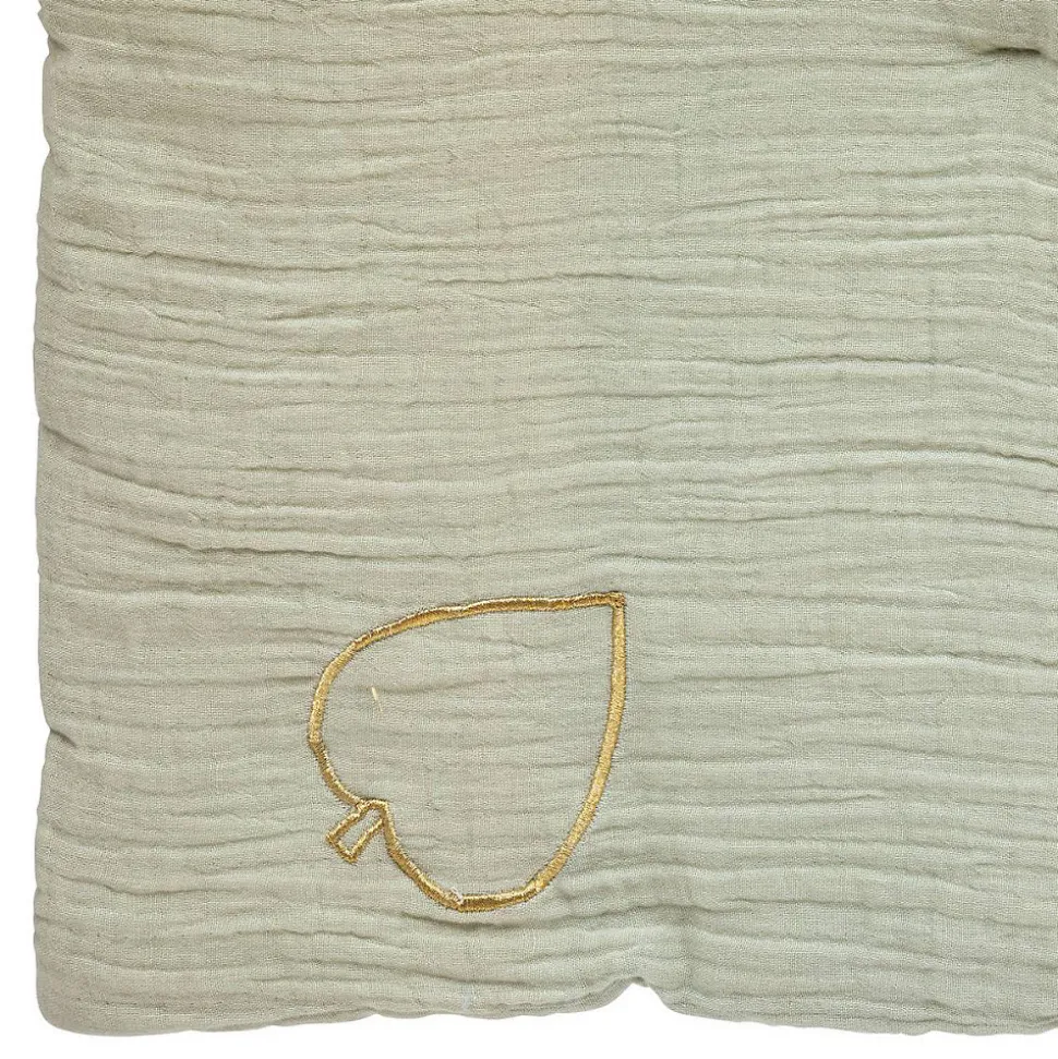 Edredon "Lili" en gaze de coton 100x140cm blanc - Atmosphera