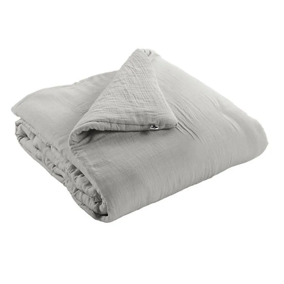 Edredon ou Bout de lit "Gaïa" toutes dimensions "Gaze de Coton" l'Effet Papillon - Gaia Nuage - 180 x 240 cm