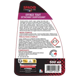Efface Tout détachant surpuissant 500ml Spado Pro