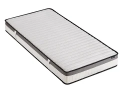 Ensemble 90 x 200 cm cadre à lattes + matelas mousse mémoire de forme ép.19cm - ORTHOMEMORY de YSMÉE