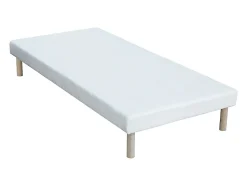 Ensemble 90 x 190 cm sommier + matelas ressorts ensachés et surmatelas intégré ép.24cm - ALTIER de YSMÉE