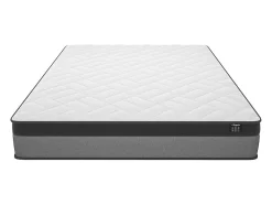 Ensemble 140 x 190 cm sommier + matelas ressorts ensachés et mémoire de forme ép.24cm - ILLUSION de YSMÉE