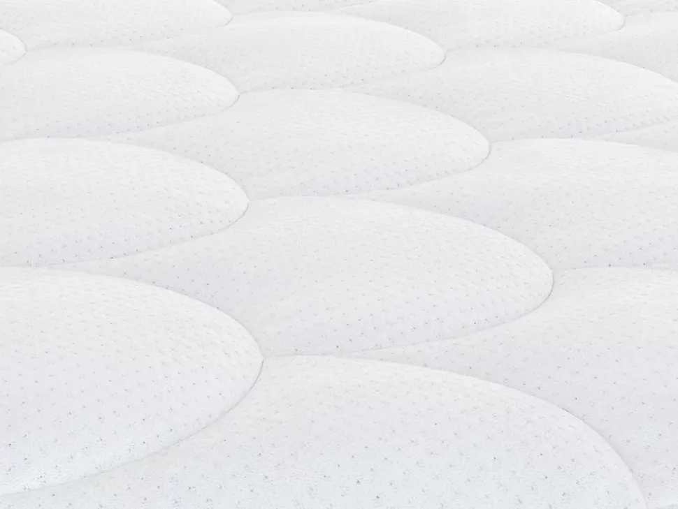 Ensemble 140 x 190 cm sommier coffre blanc + matelas ressorts ensachés et surmatelas intégré ép.29cm - CANTERBURY de YSMÉE