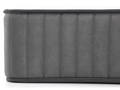 Ensemble 180 x 200 cm sommier coffre blanc + matelas hybride ressorts ensachés 7 zones et mousse haute résilience ép.26cm - AUDACE