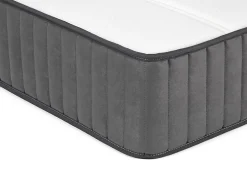 Ensemble 180 x 200 cm sommier coffre blanc + matelas hybride ressorts ensachés 7 zones et mousse haute résilience ép.26cm - AUDACE