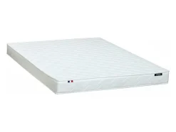 Ensemble 140 x 190 cm sommier coffre blanc + matelas mousse ép.15cm - ZEUS de YSMÉE