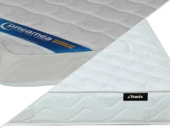 Ensemble 140 x 190 cm sommier coffre blanc + matelas mousse ép.15cm - ZEUS de YSMÉE