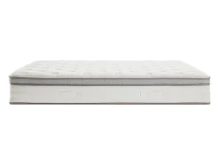 Ensemble 140 x 190 cm sommier coffre blanc + matelas ressorts ensachés 7 zones accueil TPE ép.28cm - ONEBIA de PALACIO