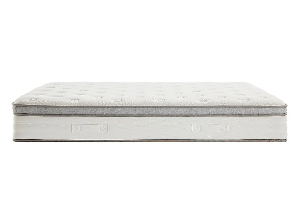 Ensemble 140 x 190 cm sommier coffre blanc + matelas ressorts ensachés 7 zones accueil TPE ép.28cm - ONEBIA de PALACIO