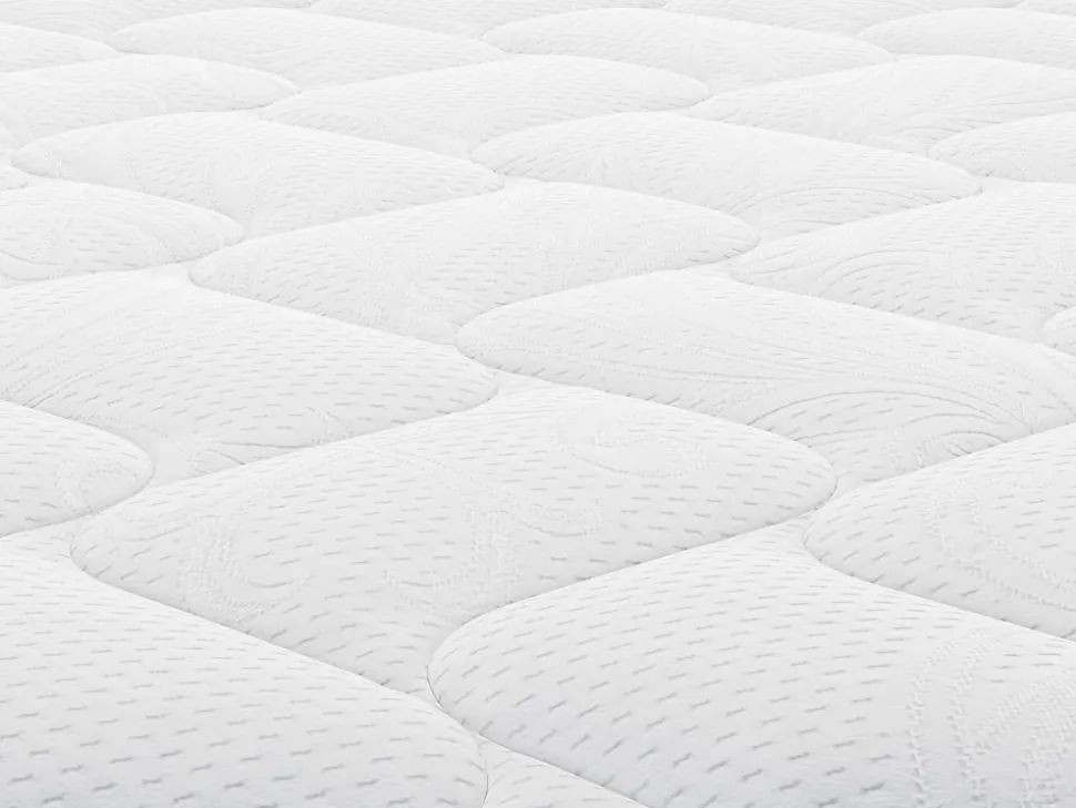 Ensemble 160 x 200 cm sommier coffre blanc + matelas hybride ressorts ensachés et mémoire de forme ép.25cm - ASTRIA Art Collection