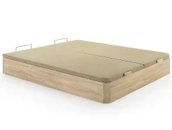 Ensemble 180 x 200 cm sommier coffre naturel clair + matelas mousse et coutil bambou ép.23cm - ADANA de NATUREA