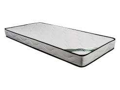 Ensemble 90 x 190 cm sommier coffre naturel clair + matelas mousse et coutil bambou ép.15cm - KANANI de NATUREA