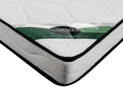 Ensemble 90 x 190 cm sommier coffre naturel clair + matelas mousse et coutil bambou ép.15cm - KANANI de NATUREA
