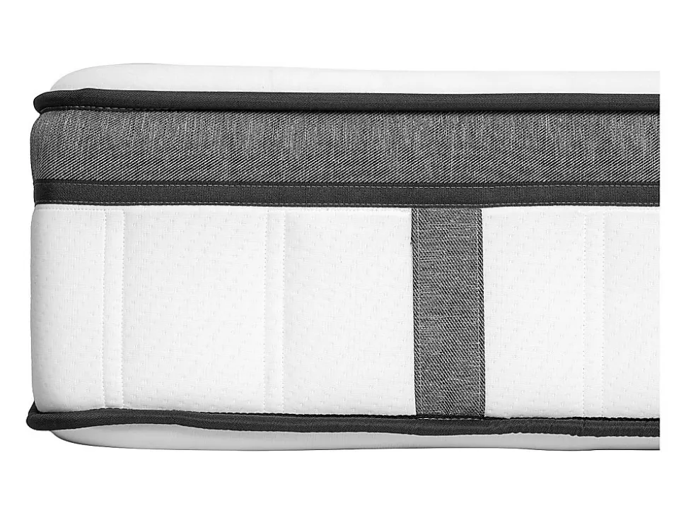 Ensemble 180 x 200 cm sommier tapissier + matelas hybride ressorts ensachés 7 zones et mémoire de forme ép.30cm - OLIANE de YSMÉE