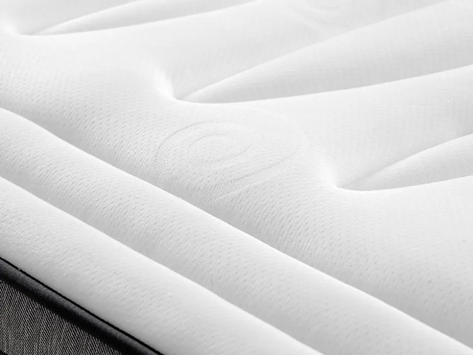 Ensemble 180 x 200 cm sommier tapissier + matelas hybride ressorts ensachés 7 zones et mémoire de forme ép.30cm - OLIANE de YSMÉE