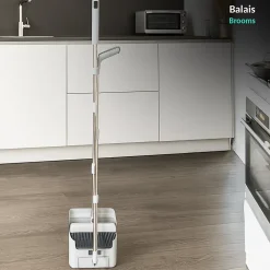 Ensemble balai 3 en 1 FISHTEC Pivotant 180 pelle peigne Intégré