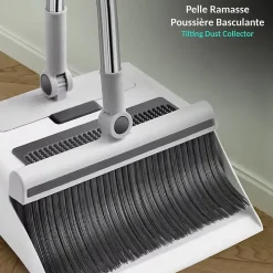 Ensemble balai 3 en 1 FISHTEC Pivotant 180 pelle peigne Intégré