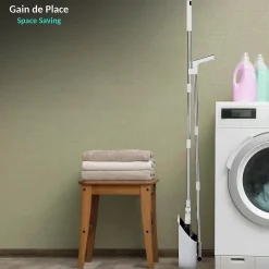 Ensemble balai 3 en 1 FISHTEC Pivotant 180 pelle peigne Intégré