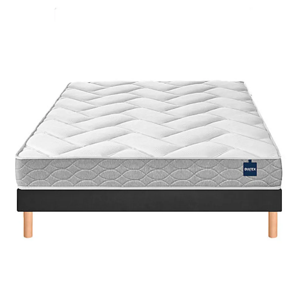 Ensemble Bultex BACK TO BASICS + Sommier POWER + pieds 90x190 Mousse