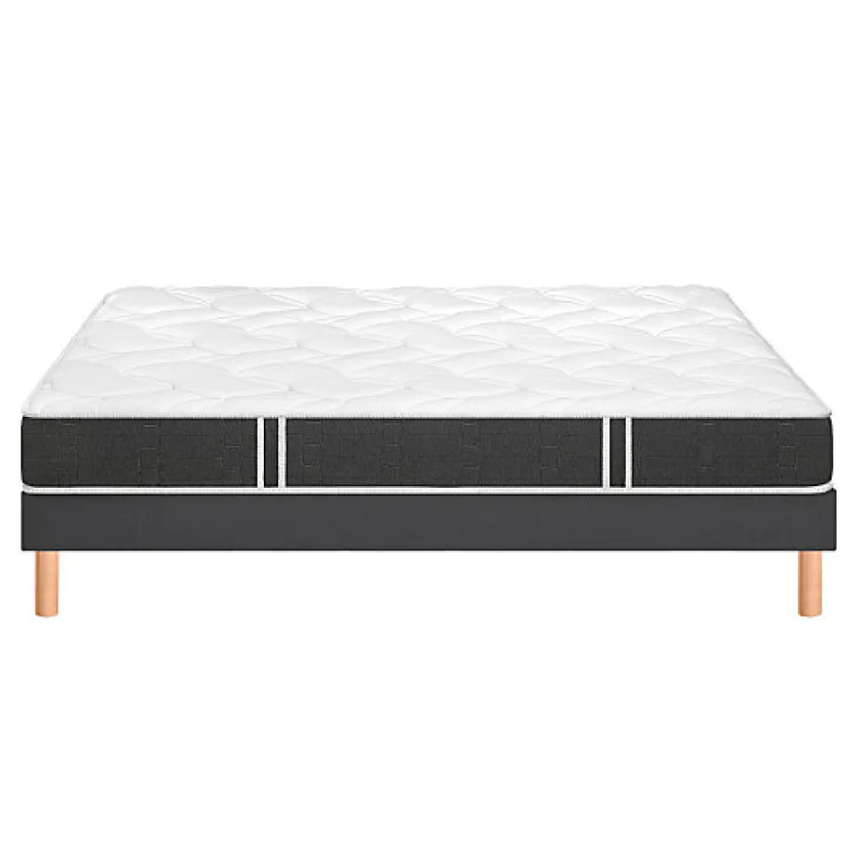 Ensemble Bultex ESSENTIAL + Sommier POWER + pieds 80x190 Mousse