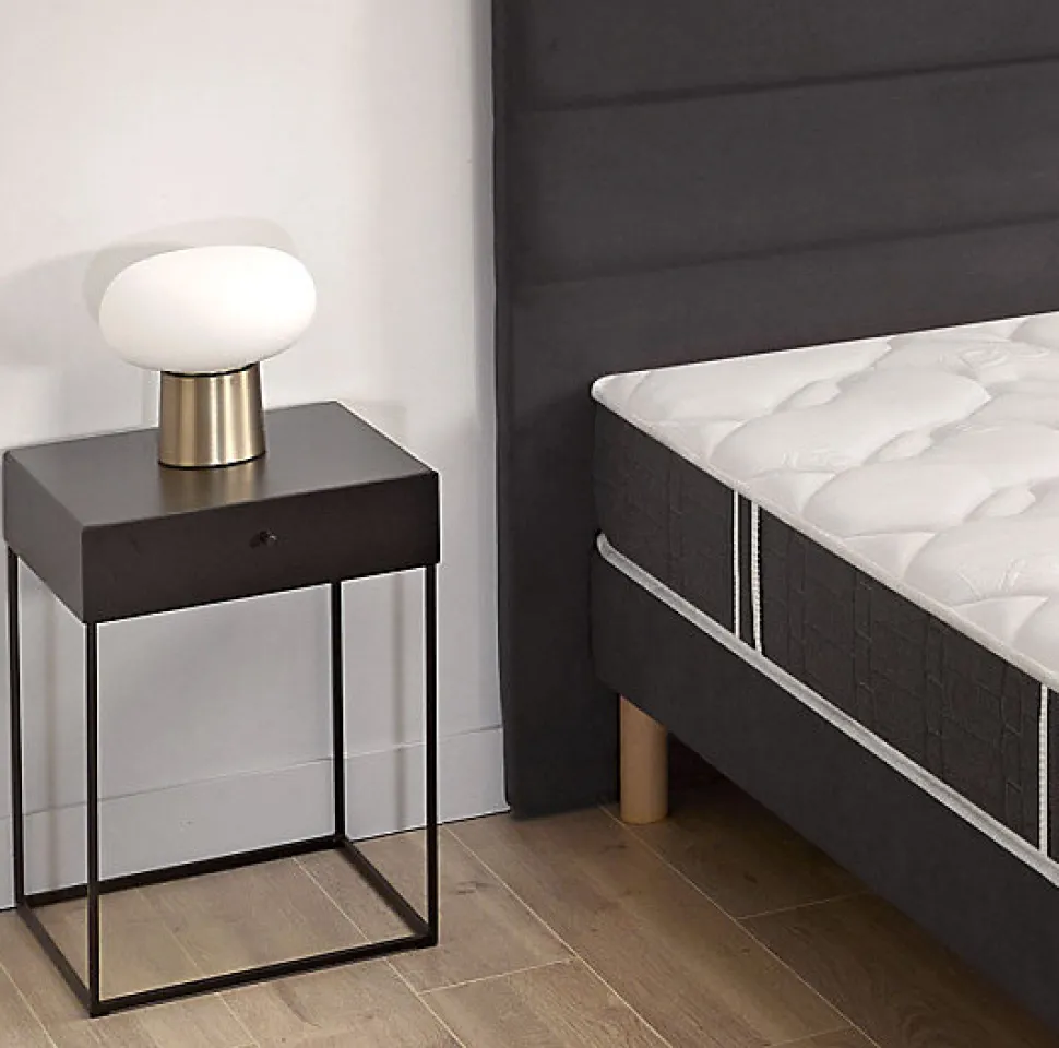 Ensemble Bultex ESSENTIAL + Sommier POWER + pieds 80x190 Mousse
