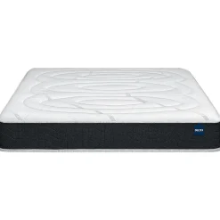 Ensemble Bultex ULTIMUM + Sommier confort ferme vigoroso deco + pieds 180x200 Jersey Gris foncé Mousse