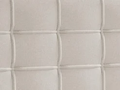 Ensemble complet boxspring tête de lit capitonnée + sommier + matelas + surmatelas - 180 x 200 cm - Tissu - Beige - INAO de YSMÉE