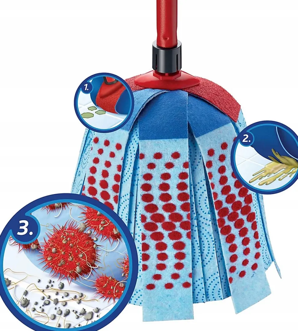 Ensemble complet de seau avec balai à franges, poignée et essoreuse torsion, capacité 10 L