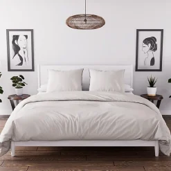 Ensemble couette et parure 7 Pièces BOHEME lin pour lit en 160x200 cm, par Soleil d'ocre