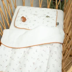 Ensemble coussin et couverture pour berceau et couffin Melody