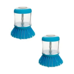 Ensemble de 2 Brosses à vaisselle avec réservoir pour liquide vaisselle Fackelmann Tecno