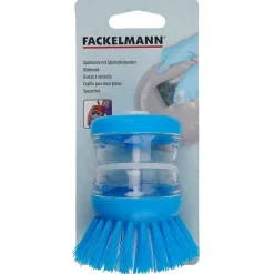 Ensemble de 2 Brosses à vaisselle avec réservoir pour liquide vaisselle Fackelmann Tecno