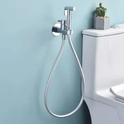 Ensemble douchette hygiénique WC SKY BATH chromé Inox S304 série HARMONY