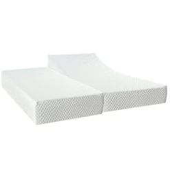 Ensemble Duo Matelas Mousse Accueil Mémoire de forme + Sommiers électriques SuperFlex 12x80x200 cm