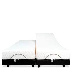 Ensemble Duo Matelas Mousse Accueil Mémoire de forme + Sommiers électriques SuperFlex 12x80x200 cm
