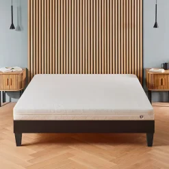Ensemble Egio 180x200 cm Matelas Mousse + Sommier Bois