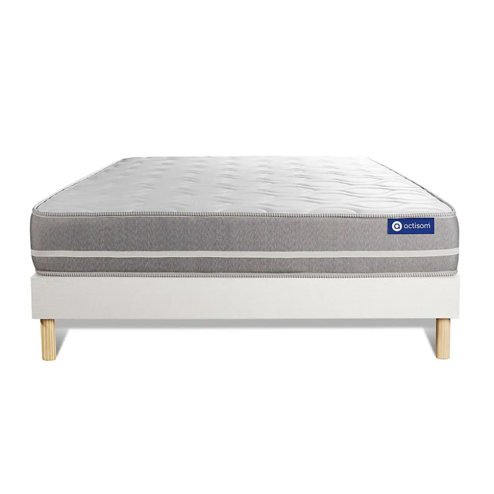 Ensemble Latex et mémoire de forme de confort Equilibré avec sommier kit