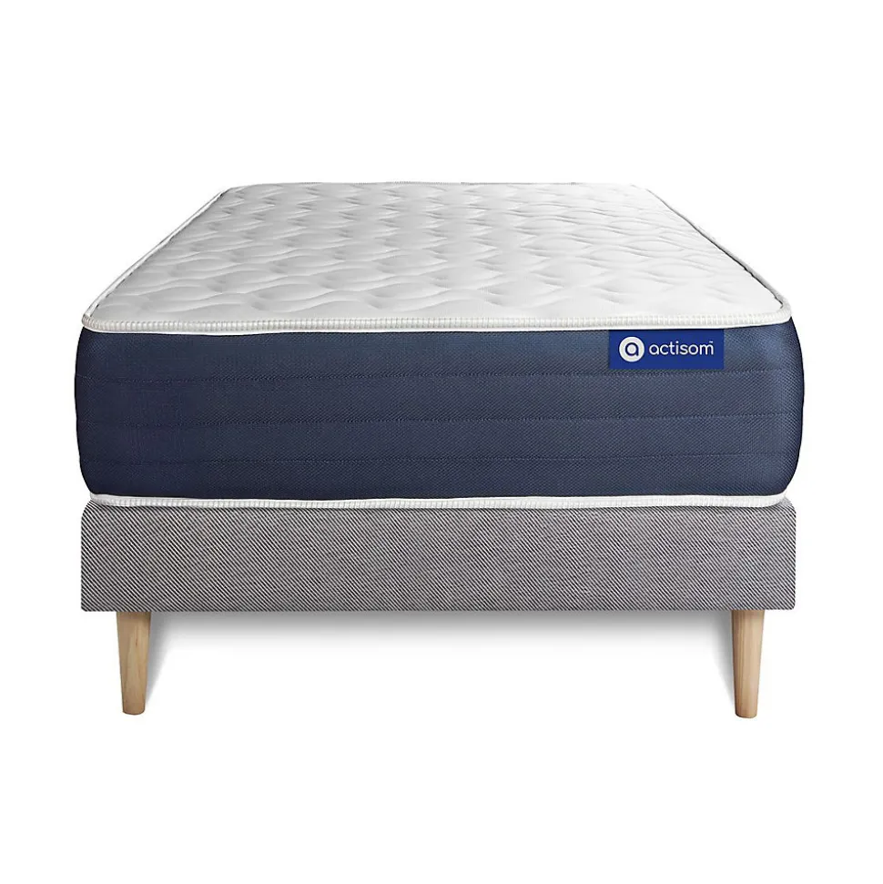 Ensemble Latex et mémoire de forme de confort Equilibré avec sommier kit