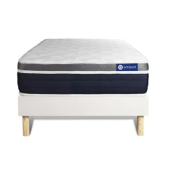Ensemble Latex et mémoire de forme de confort Mi-ferme avec sommier kit
