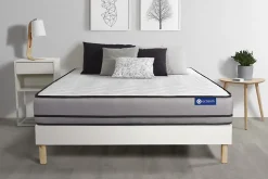 Ensemble Latex et mémoire de forme de confort Très ferme avec sommier kit