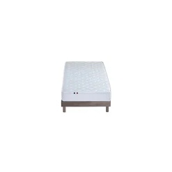 Ensemble Matelas accueil Latex INITIAL Sommier en Kit - Chêne gris, - 90 x 190 cm