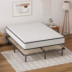Ensemble Matelas en mousse + Sommier à Lattes 160x200cm, Epaisseur du Matelas 22cm