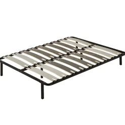 Ensemble Matelas en mousse + Sommier avec lattes larges 140x190cm, Epaisseur du Matelas 18 cm