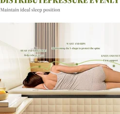 Ensemble matelas LED 160x200 cm cadre de lit en métal matelas en mousse de 22 cm d'épaisseur, cadre de lit double avec éclairage