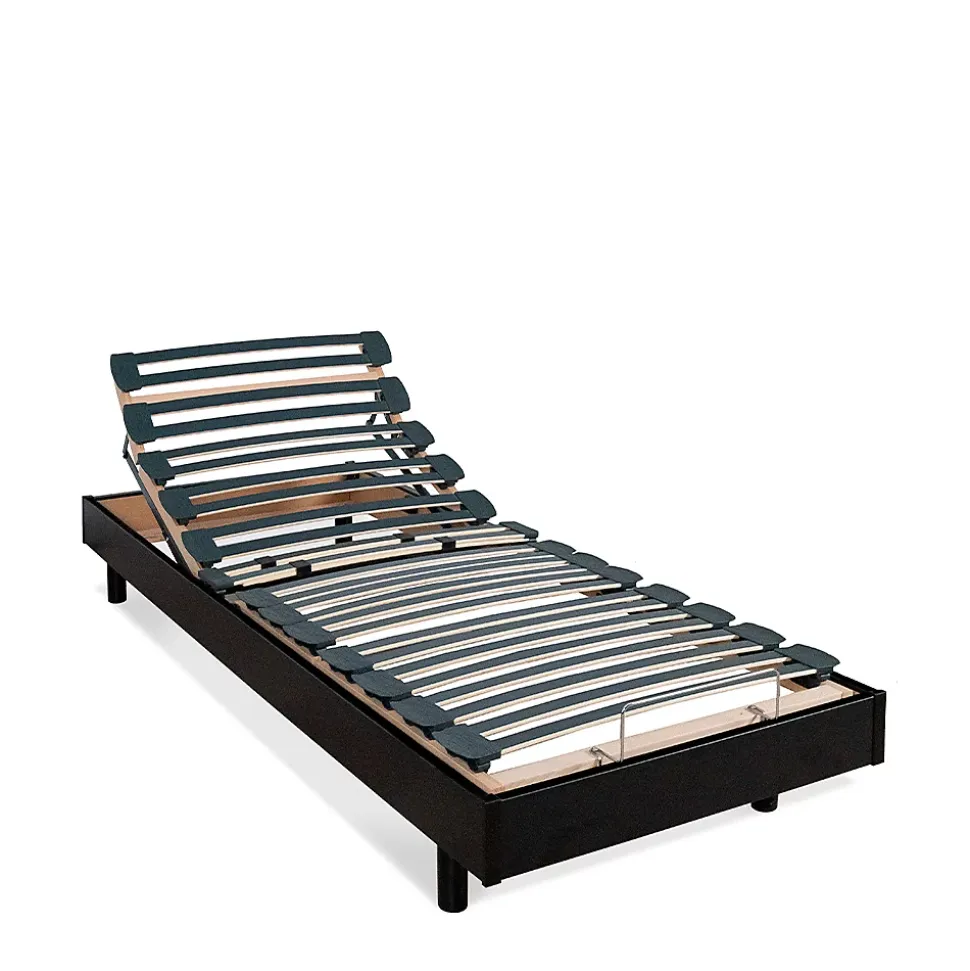Ensemble Matelas Mousse Accueil Mémoire de forme + Sommier électrique Flex 90x200 cm