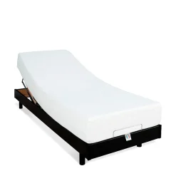Ensemble Matelas Mousse Accueil Mémoire de forme + Sommier électrique Flex 70x200 cm